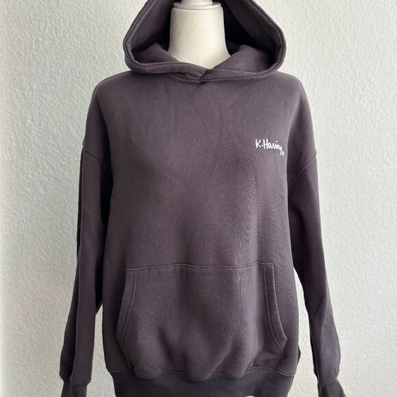 Cotton On x Keith Haring Graphic Hoodie Gray Size Small - Picture 2 of 8